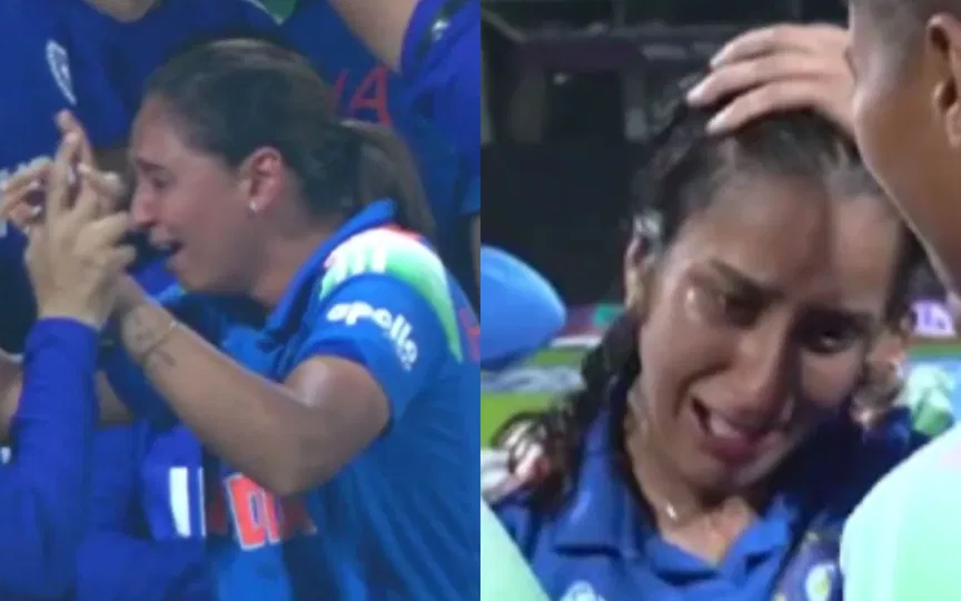 Jemimah, Harmanpreet break down after historic win news